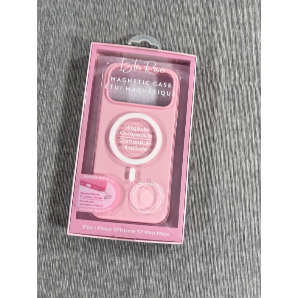 Isla Rae Magnetic IPhone Case 17 Pro Max MagSafe Triple Drop-Tested Pink iPhone